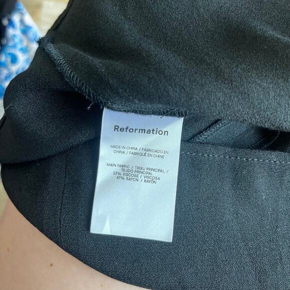 Reformation Margot Skirt in Black Size 0 - Picture 5 of 6